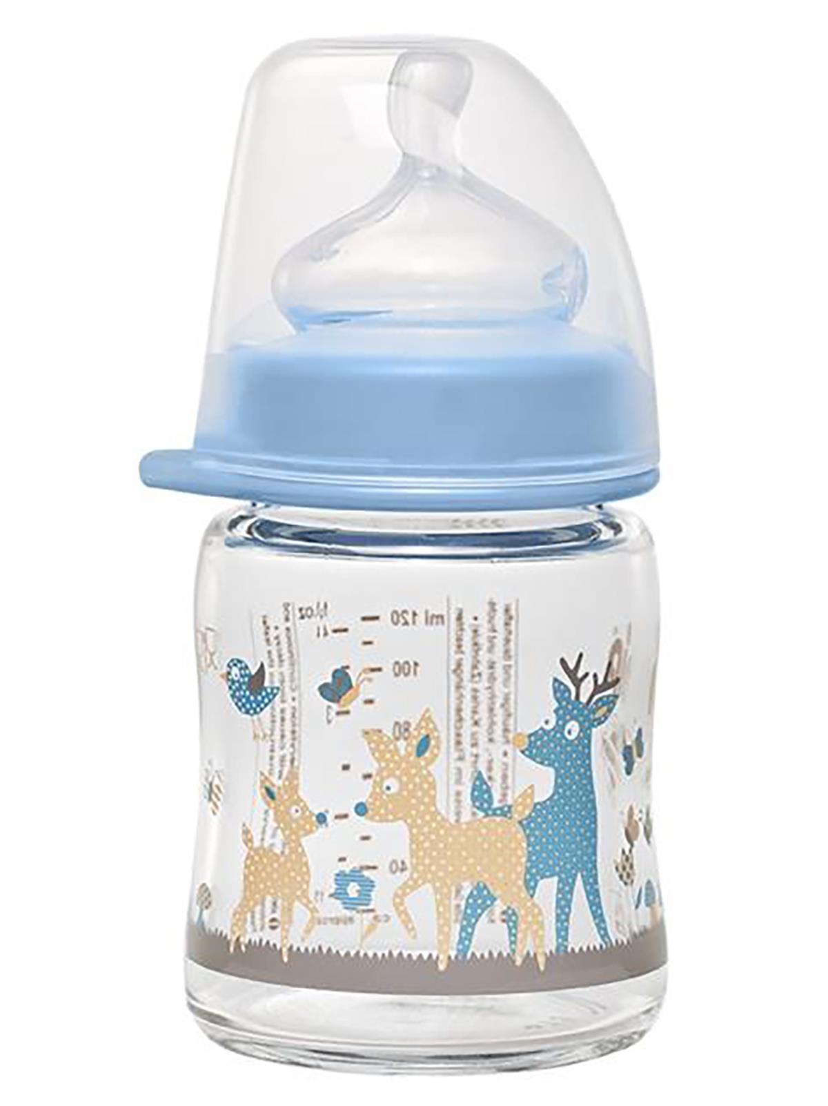 Nip 120 Ml Cam Biberon Erkek 0 Ay+ - Mavi