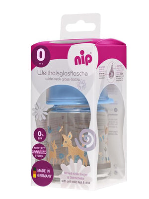 Nip 120 Ml Cam Biberon Erkek 0 Ay+ - Mavi