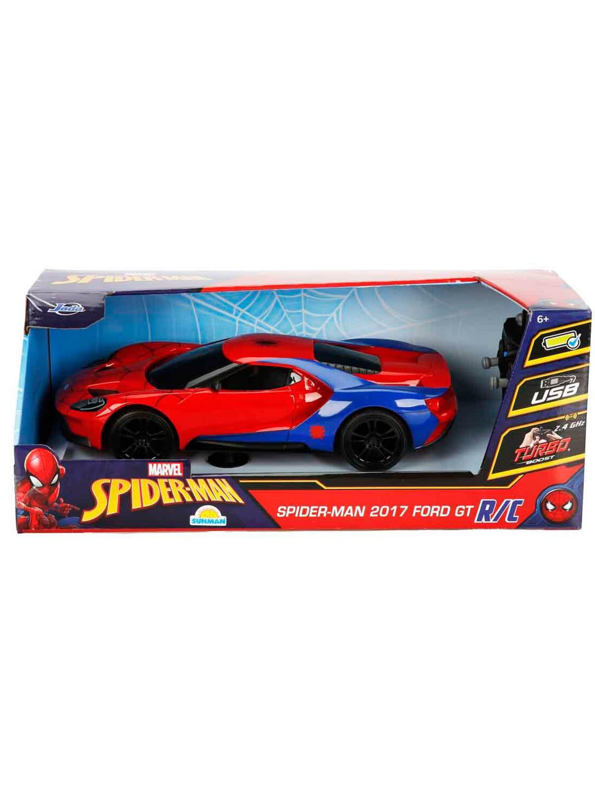 Jada Toys 1:16 Marvel Spiderman 2017 Ford GT USB Şarjlı Uzaktan Kumandalı Araba