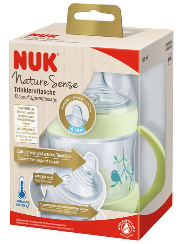 Nuk Nature Sense Pp Learner Isı Göstergeli 150 ml - Mavi