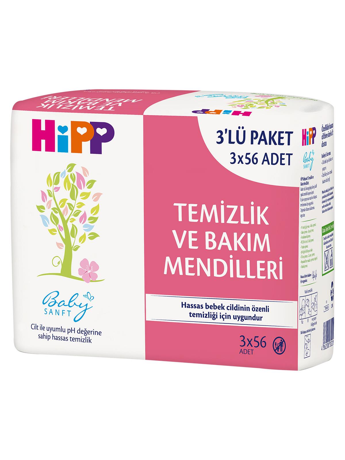 Babysanft Temizlik ve Bakım Mendili 3x56 adet