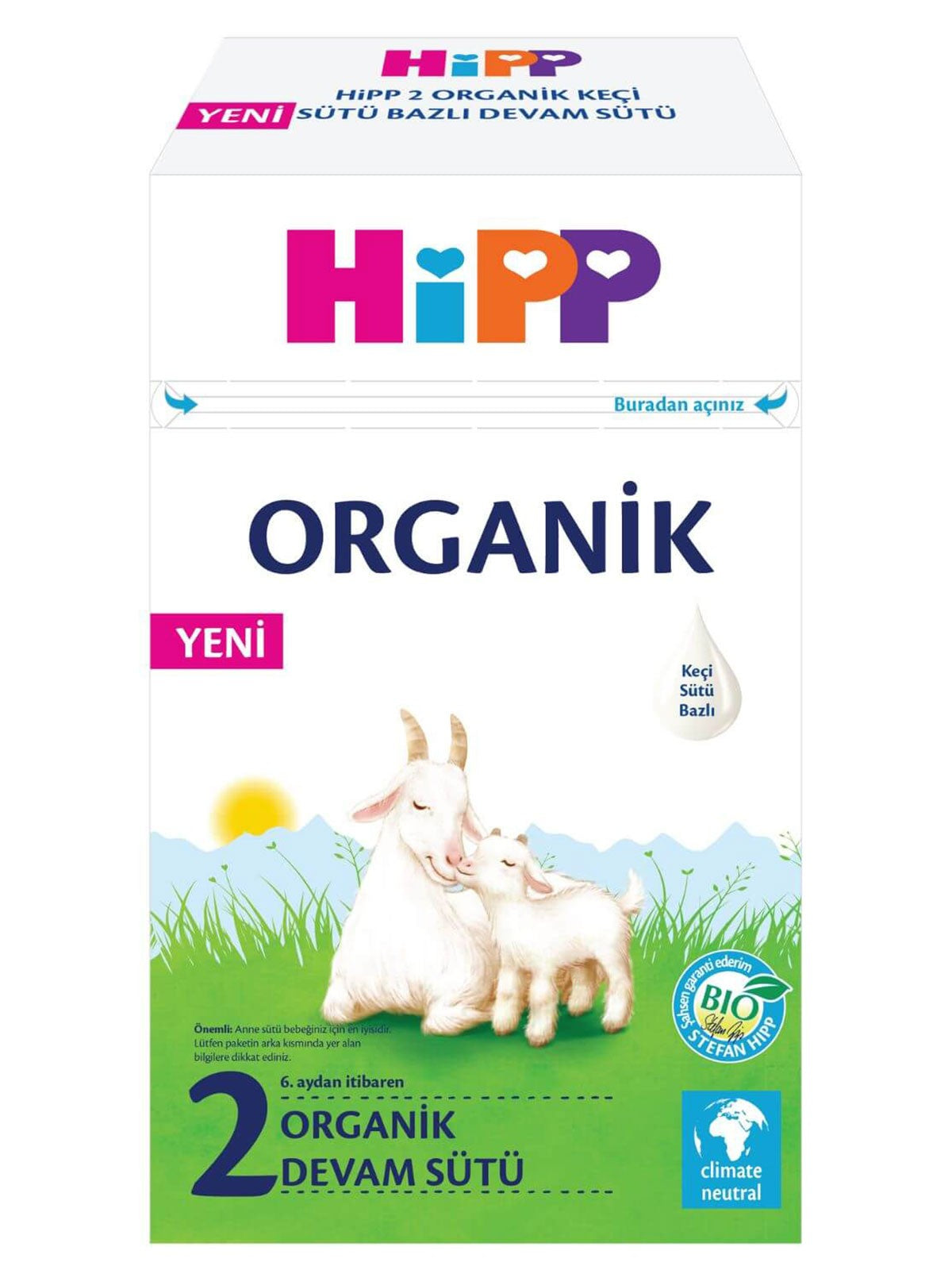 HiPP 2 Organik Keçi Sütü Bazlı Devam Sütü 400 gr