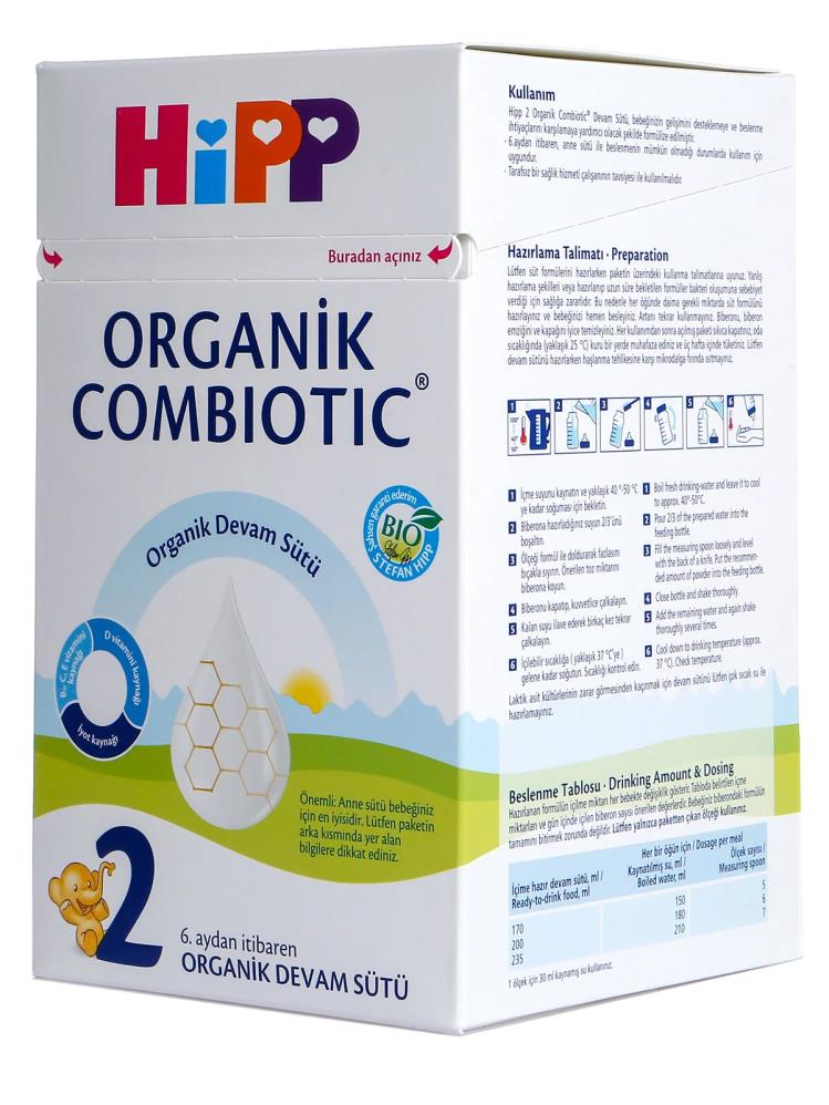 Hipp 2 Organik Combiotic Bebek Sütü 800 gr
