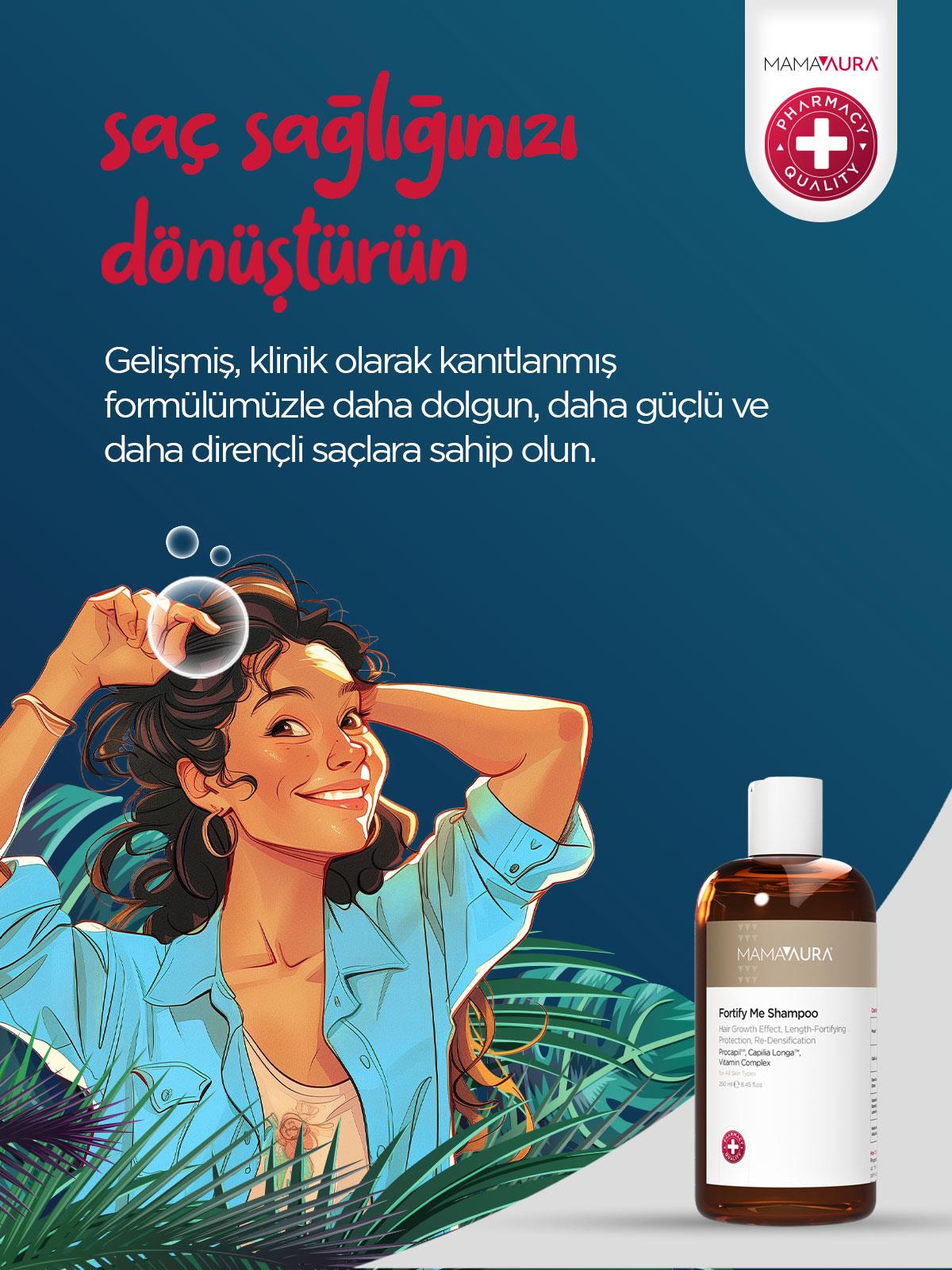 Mamaaura Fortify Me Saç Dökülme Karşıtı Şampuan 250 ml