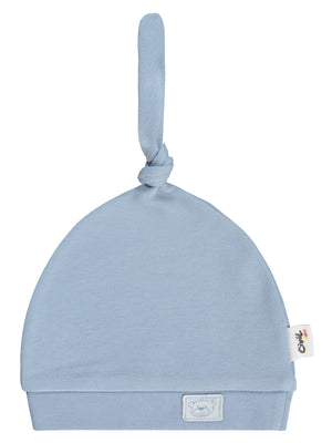 Civil Baby Ayıcık Kafası Tepeden Bağlamalı Unisex Bere - Mavi