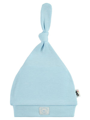 Civil Baby Ayıcık Kafası Tepeden Bağlamalı Unisex Bere - Mavi