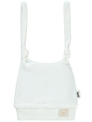 Civil Baby Ayıcık Kafası Çift Bağlamalı Unisex Bere - Ekru