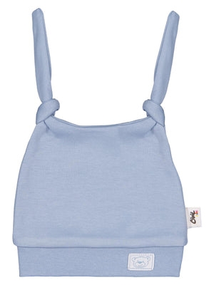 Civil Baby Ayıcık Kafası Çift Bağlamalı Unisex Bere - Mavi