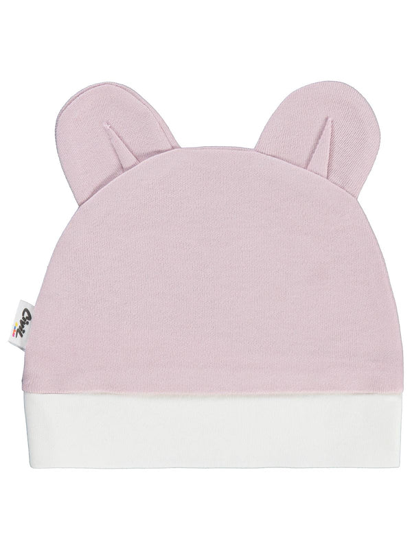 Civil Baby Maymun Kafa Nakış Unisex Kulaklı Bere - Pembe