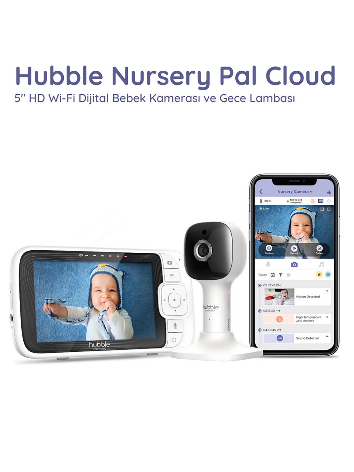 Hubble Nursery Pal Cloud Wifi-Connect 5’’ Dijital Ekranlı Bebek Kamerası