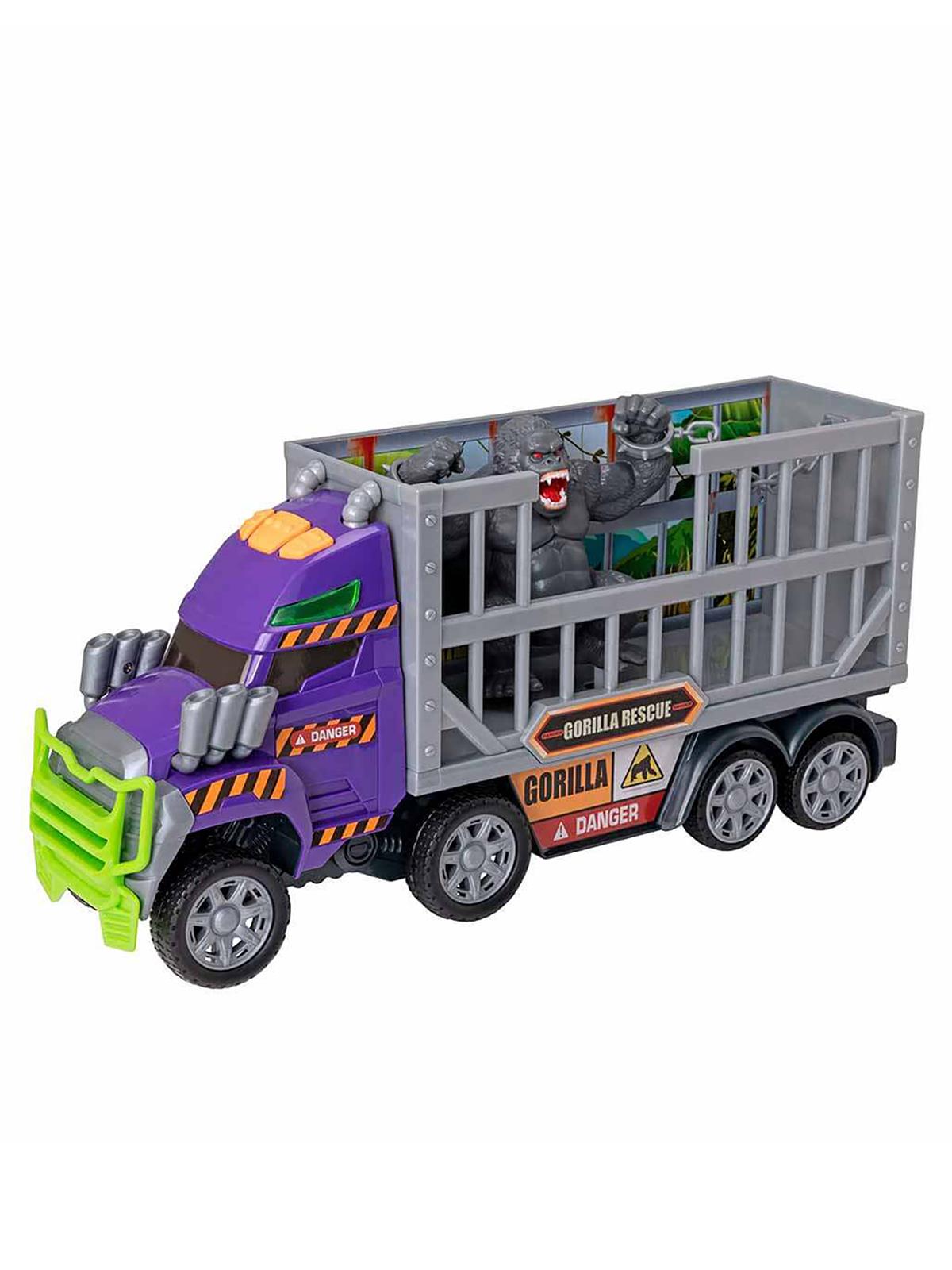 Teamsterz Sesli ve Işıklı Teamsterz Monster Moverz Gorilla Rescue Oyun Seti