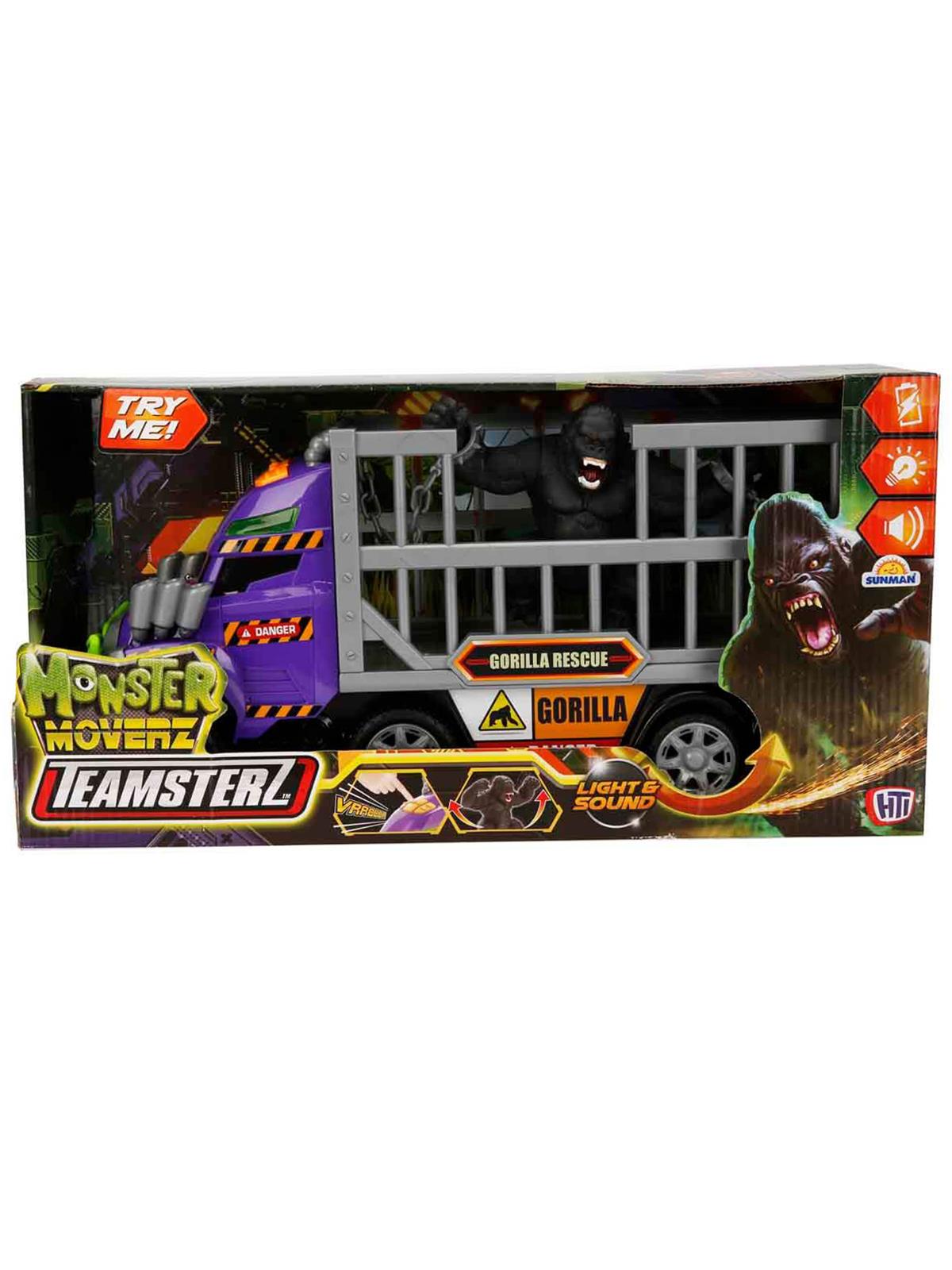 Teamsterz Sesli ve Işıklı Teamsterz Monster Moverz Gorilla Rescue Oyun Seti