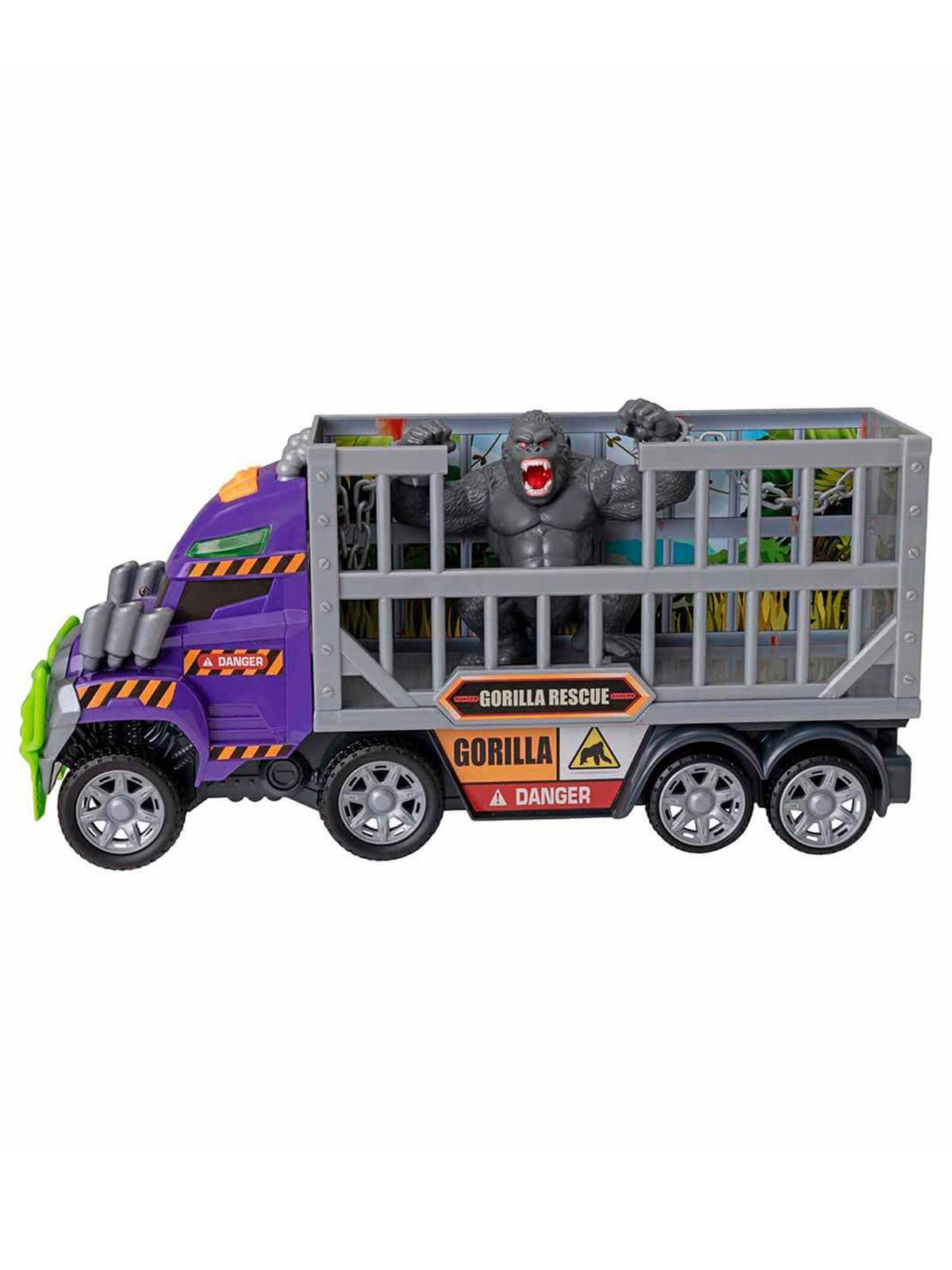 Teamsterz Sesli ve Işıklı Teamsterz Monster Moverz Gorilla Rescue Oyun Seti