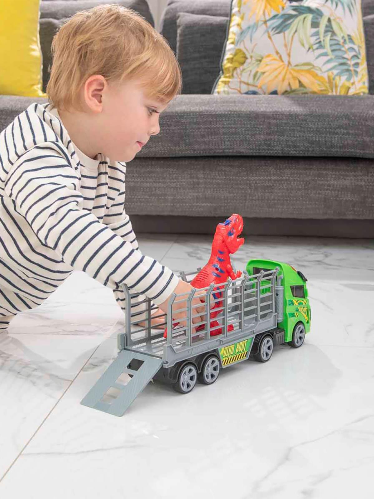 Sunman Oyuncak Mighty Machines Sesli ve Işıklı Dino Transporter