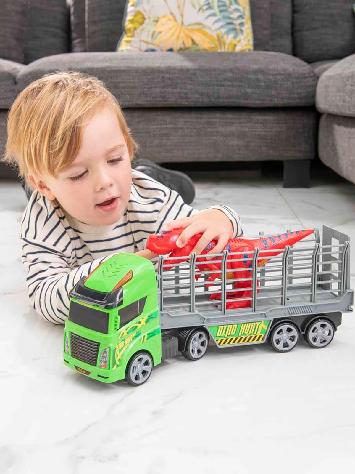 Sunman Oyuncak Mighty Machines Sesli ve Işıklı Dino Transporter