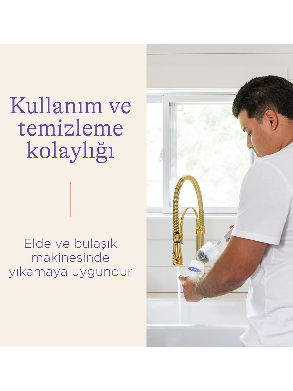 Lansinoh Natural Wave Biberon Seti 240 ml x 2