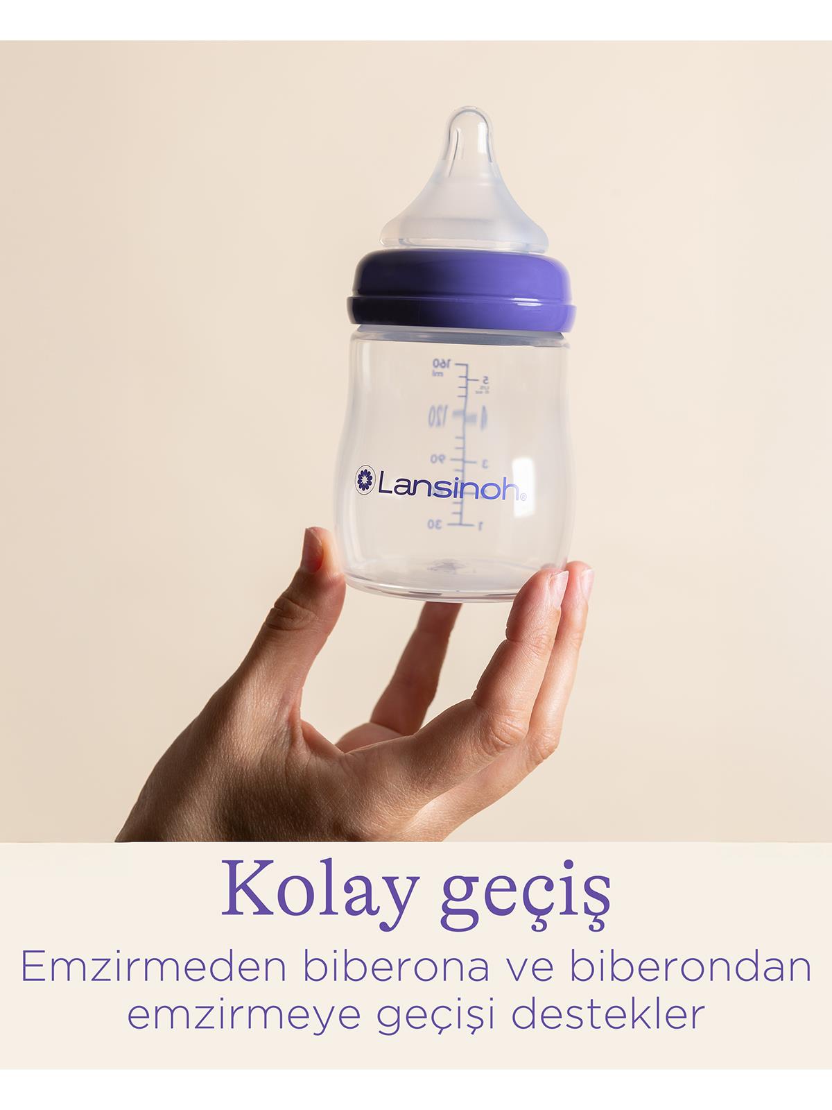 Lansinoh Natural Wave 2'li Biberon Emziği Orta Akış