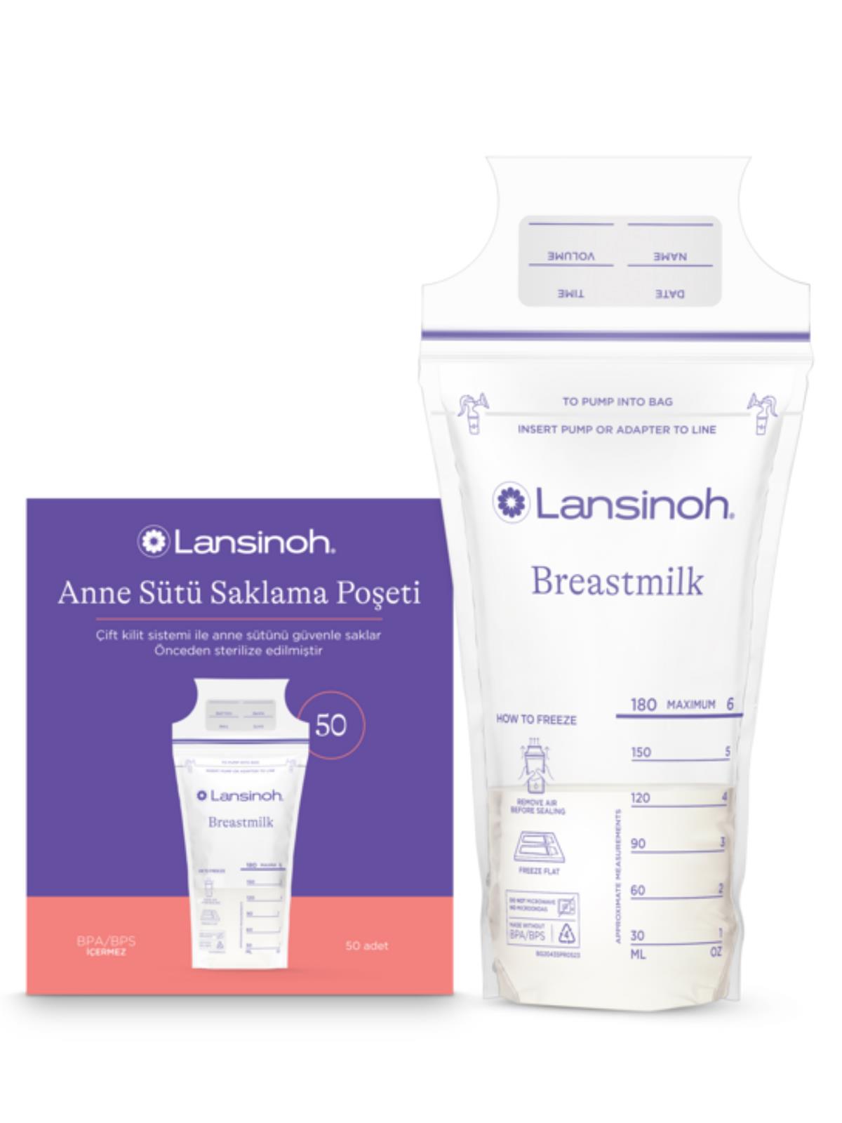 Lansinoh Anne Sütü Saklama Poşeti 50 Adet