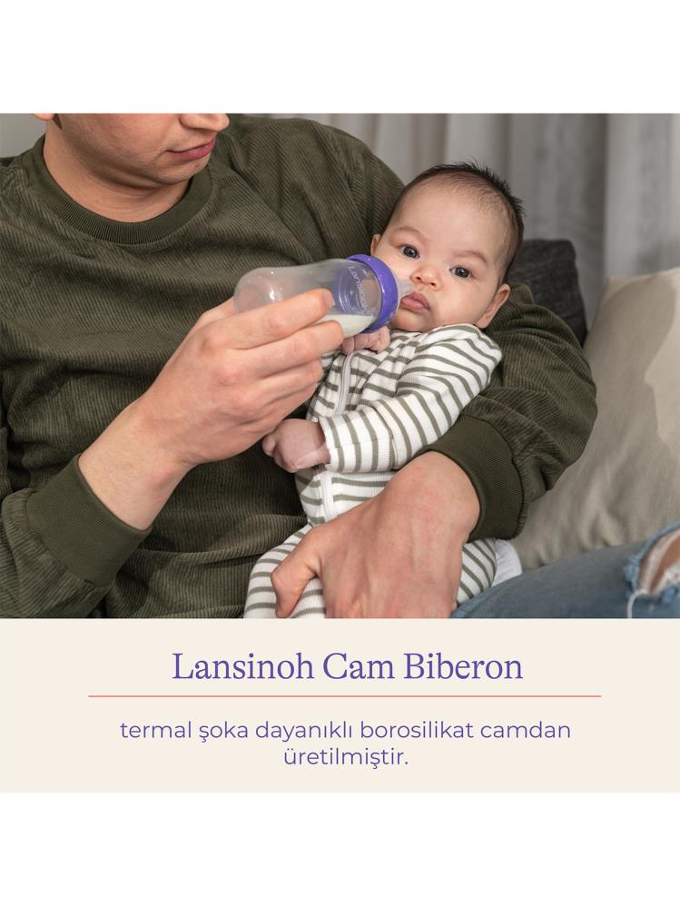 Lansınoh Cam Biberon 240 ml
