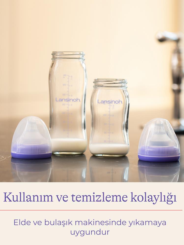 Lansınoh Cam Biberon 240 ml