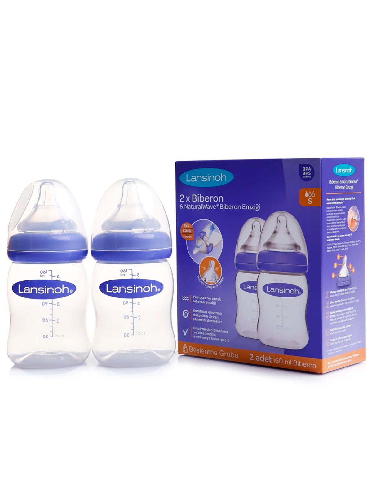 Lansinoh Natural Wave Biberon Seti 160 mlx2