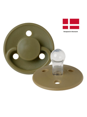 Mininor Silikon Emzik 0+ Ay - Moss Green - Kahve