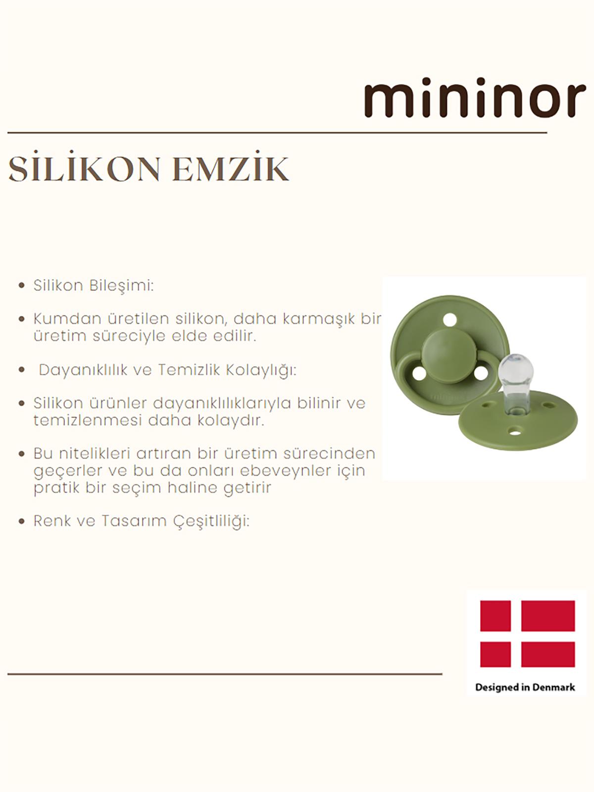 Mininor Silikon Emzik 0+ Ay - Cloudy Morning - Bej