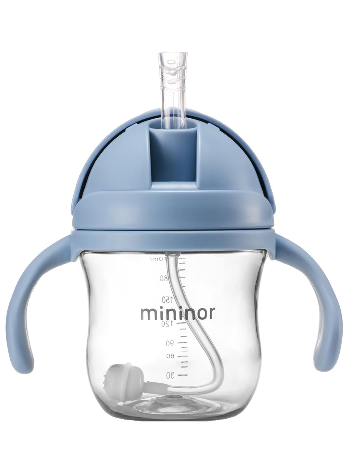 Mininor Tritan Akıllı Alıştırma Bardağı 220 ml - Nordic Sky Blue