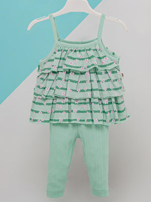 Baby Zz Tişört Tayt 6-18 Ay Takım - Yeşil