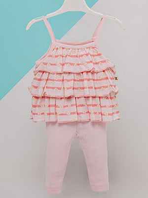 Baby Zz Tişört Tayt 6-18 Ay Takım - Pembe