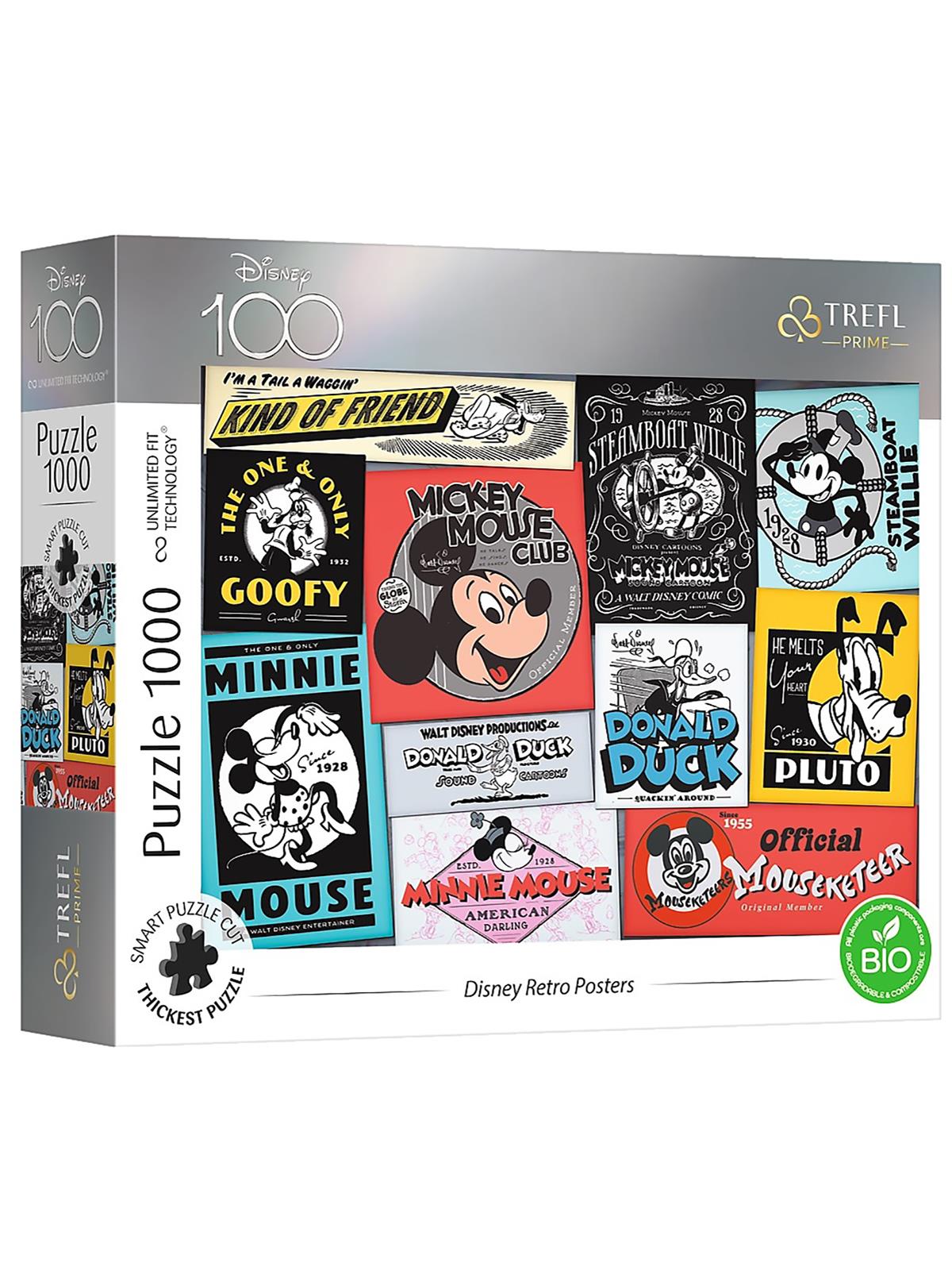 Vardem Oyuncak Trefl 1000 Parça Puzzle Disney Retro Poster (68,3x48cm)