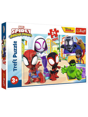 Vardem Oyuncak Trefl 24 Parça Maxi Puzzle Spidey And His Friends (60x40cm)