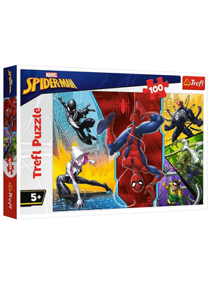 Vardem Oyuncak Trefl 100 Parça Puzzle Marvel Spiderman (41x27,5cm)