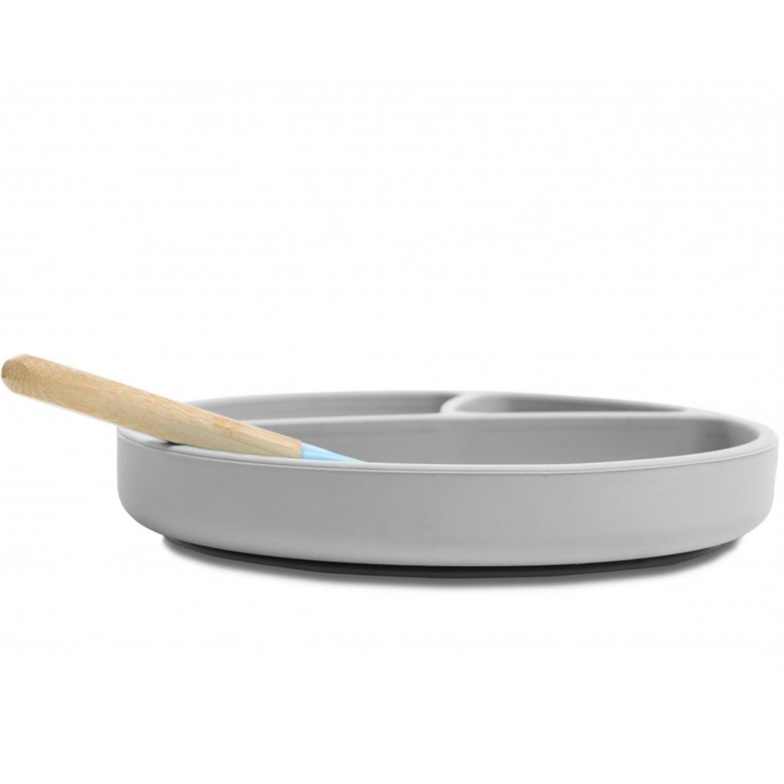 Minik-O OiOi Porsiyon Mama Tabağı - Gri