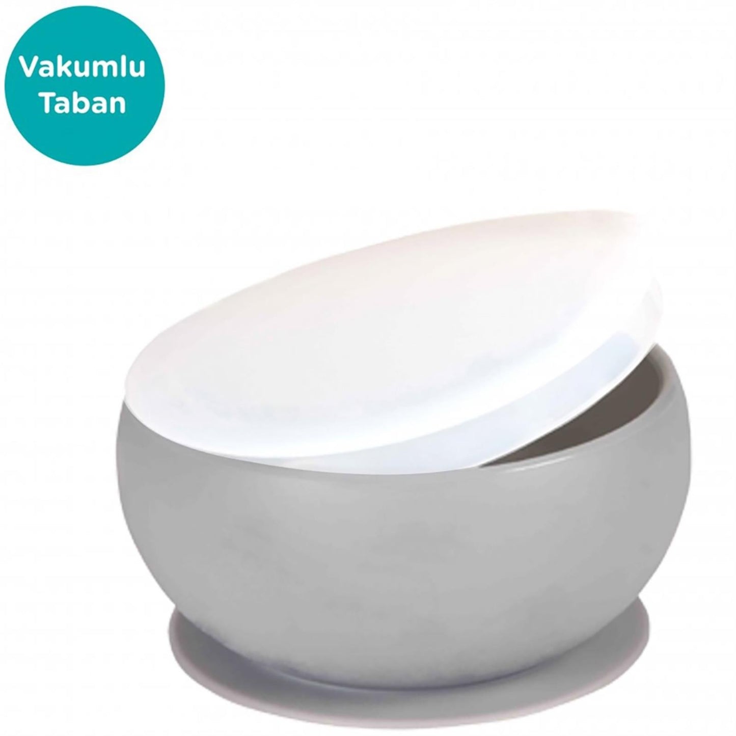 Minik-O OiOi Kapaklı Kase - Gri