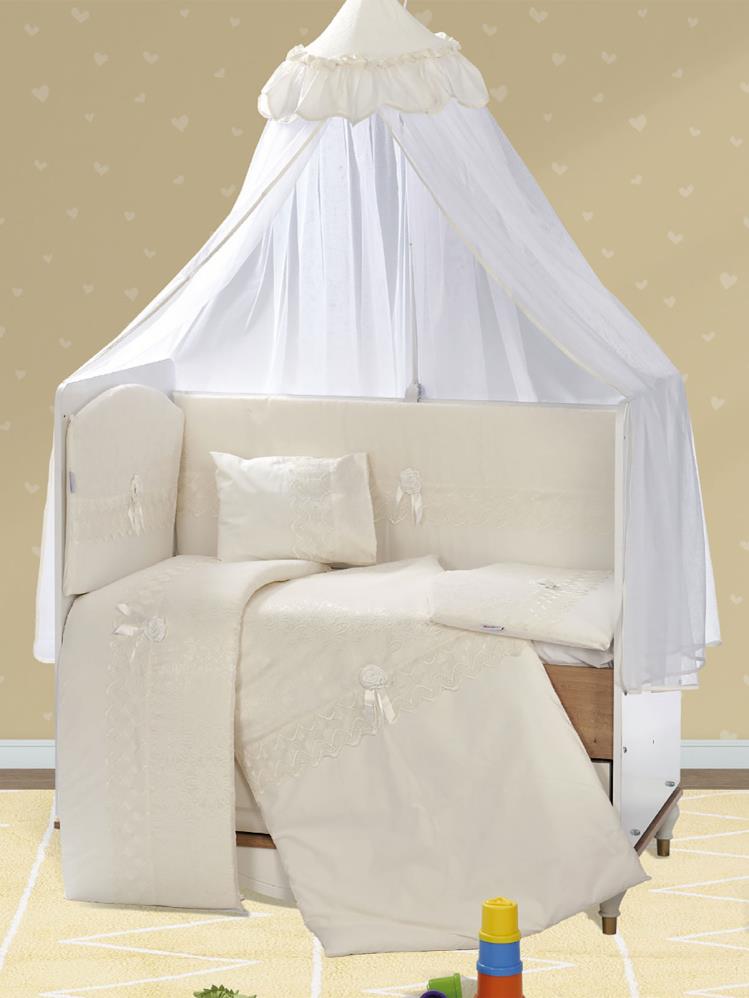 Aras Bebe Ebrar Uyku Seti 60x120 cm - Bej