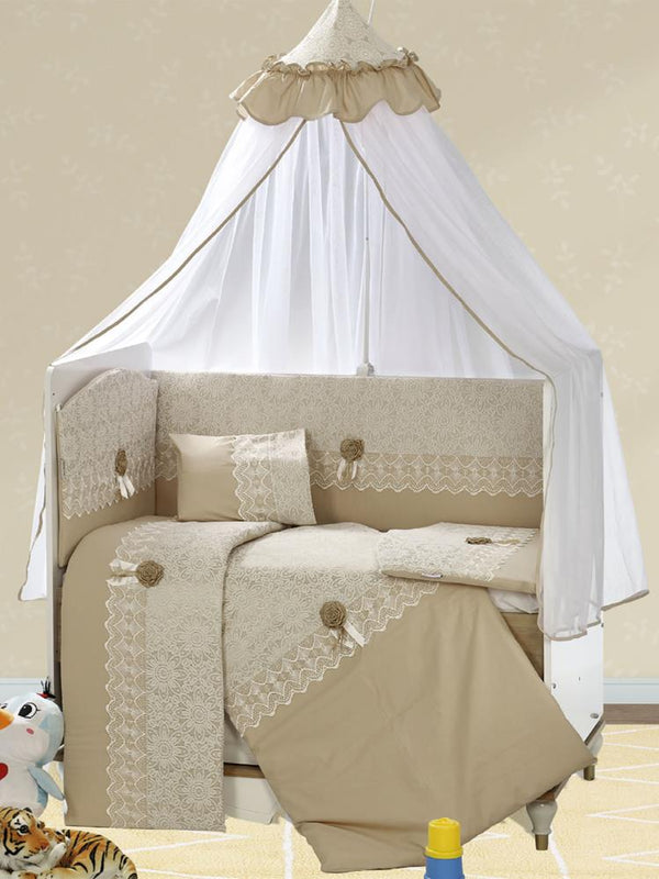 Aras Bebe Ebrar Uyku Seti 70x130 cm - Bej