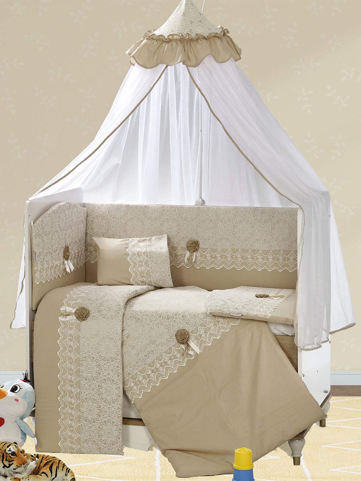 Aras Bebe Ebrar Uyku Seti 70x130 cm - Bej