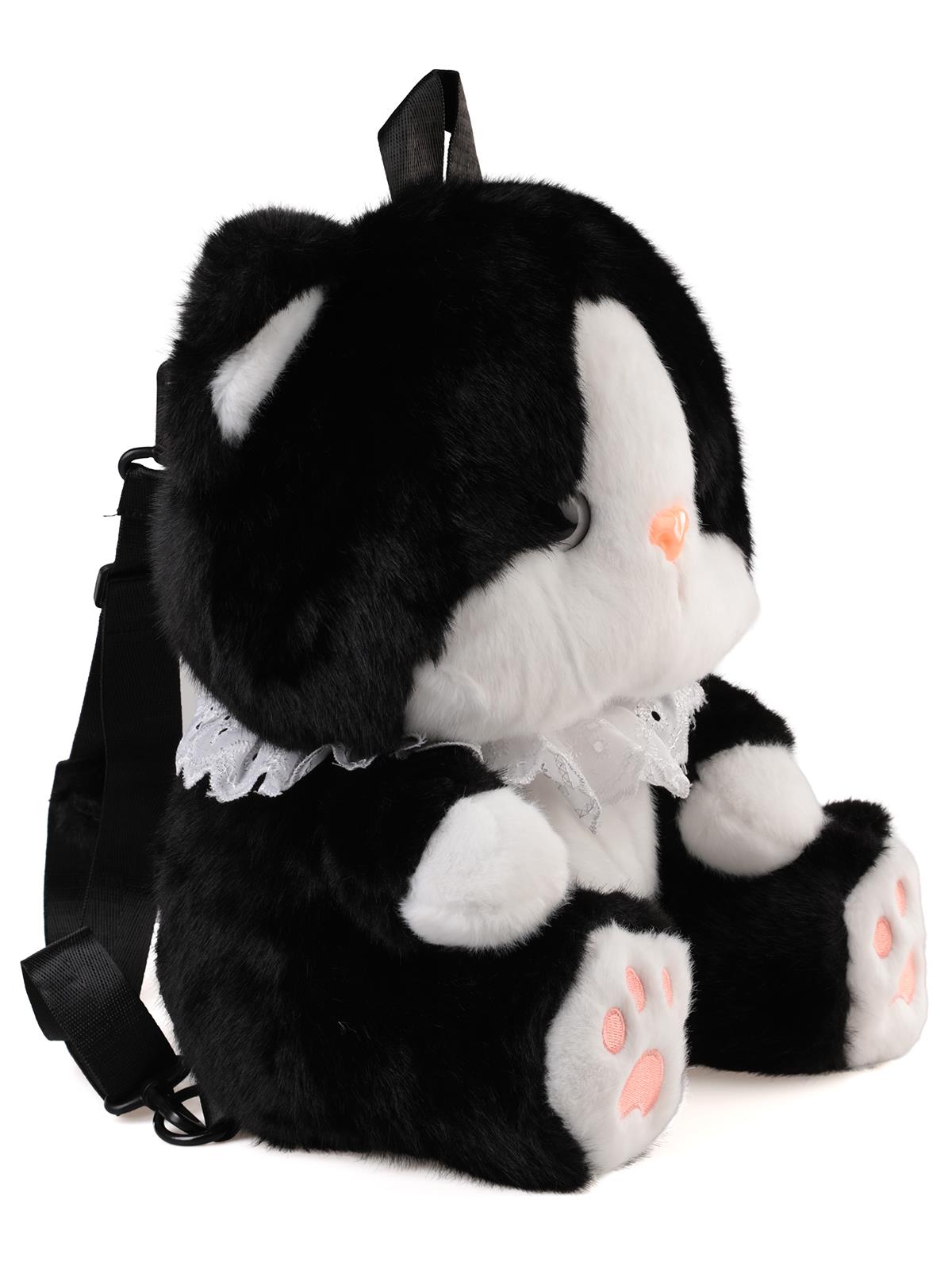 Can Oyuncak Peluş Dantelli Kedi Sırt Çantası 35Cm