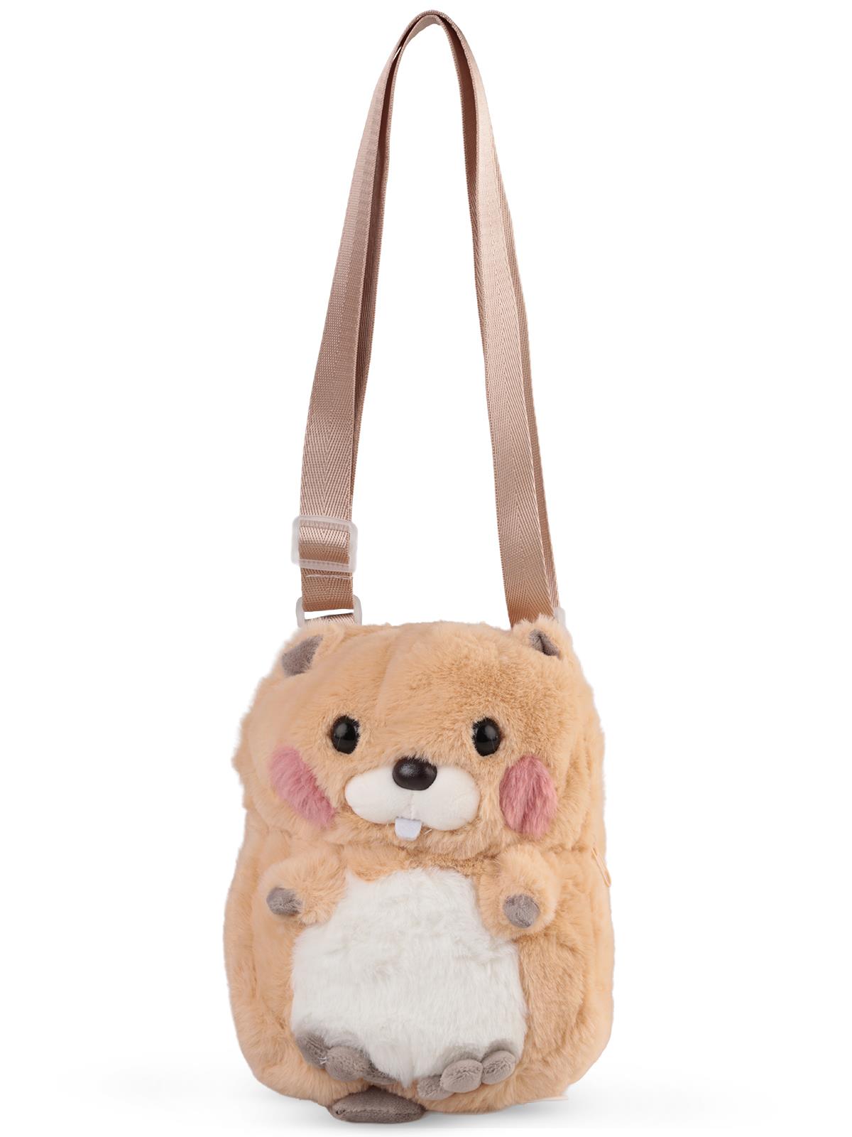Can Oyuncak Peluş Groundhog Omuz Çantası 20 cm