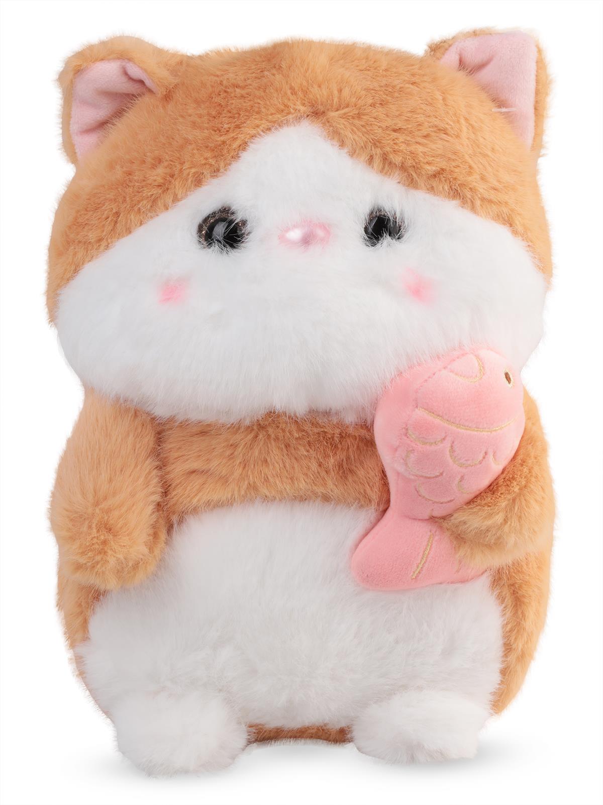 Can Oyuncak Peluş Oyuncak 25 Cm Balık Tutan Kedi