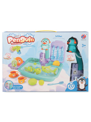 Can Oyuncak Penguenli Lavabolu Balık Oyunu
