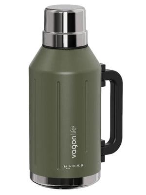 Vagonlife Çelik Termos Matara 1200 ml - Yeşil