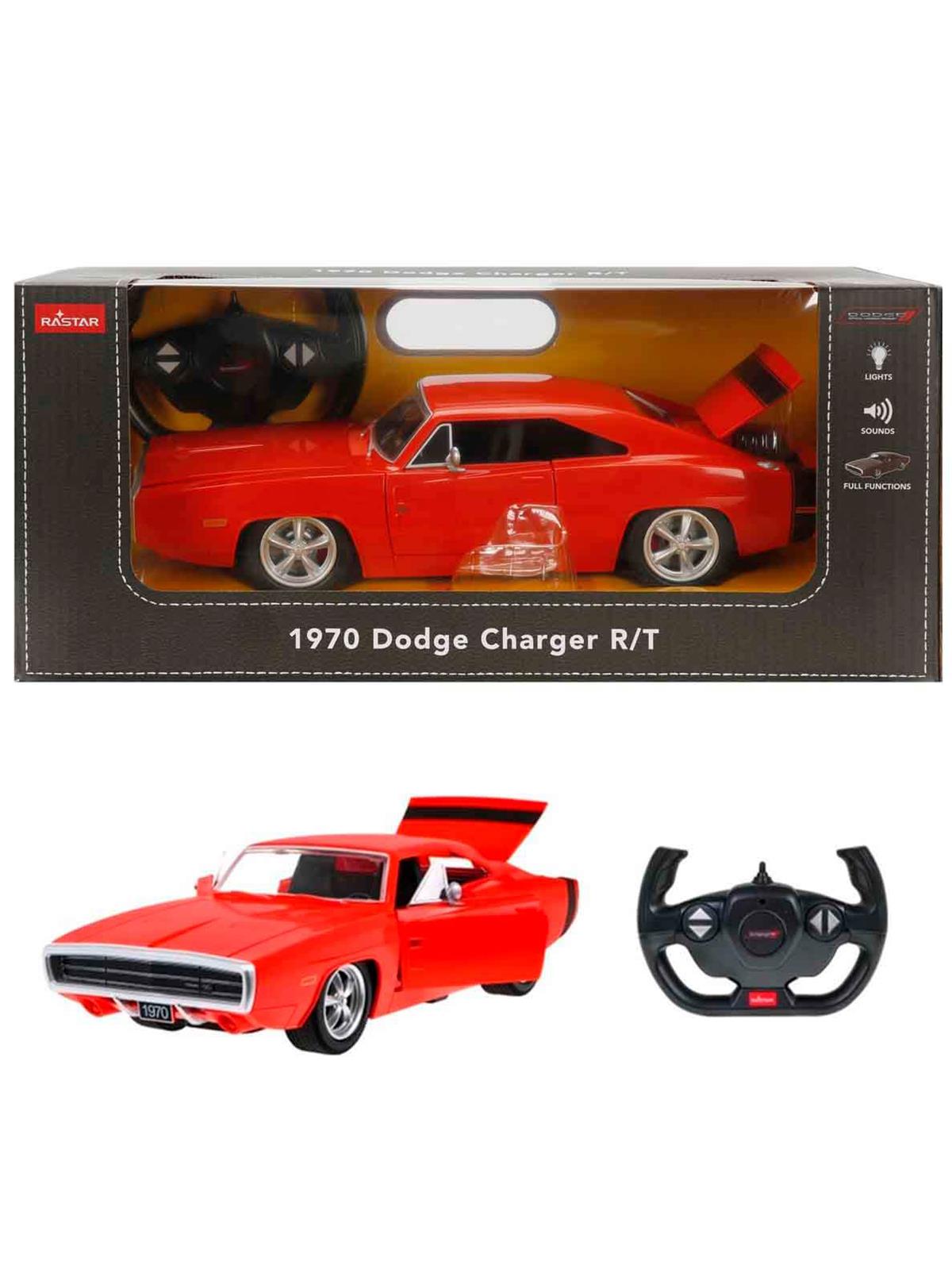 Rastar 1:16 Sesli ve Işıklı 1970 Dodge Charger R/T Uzaktan Kumandalı Araba