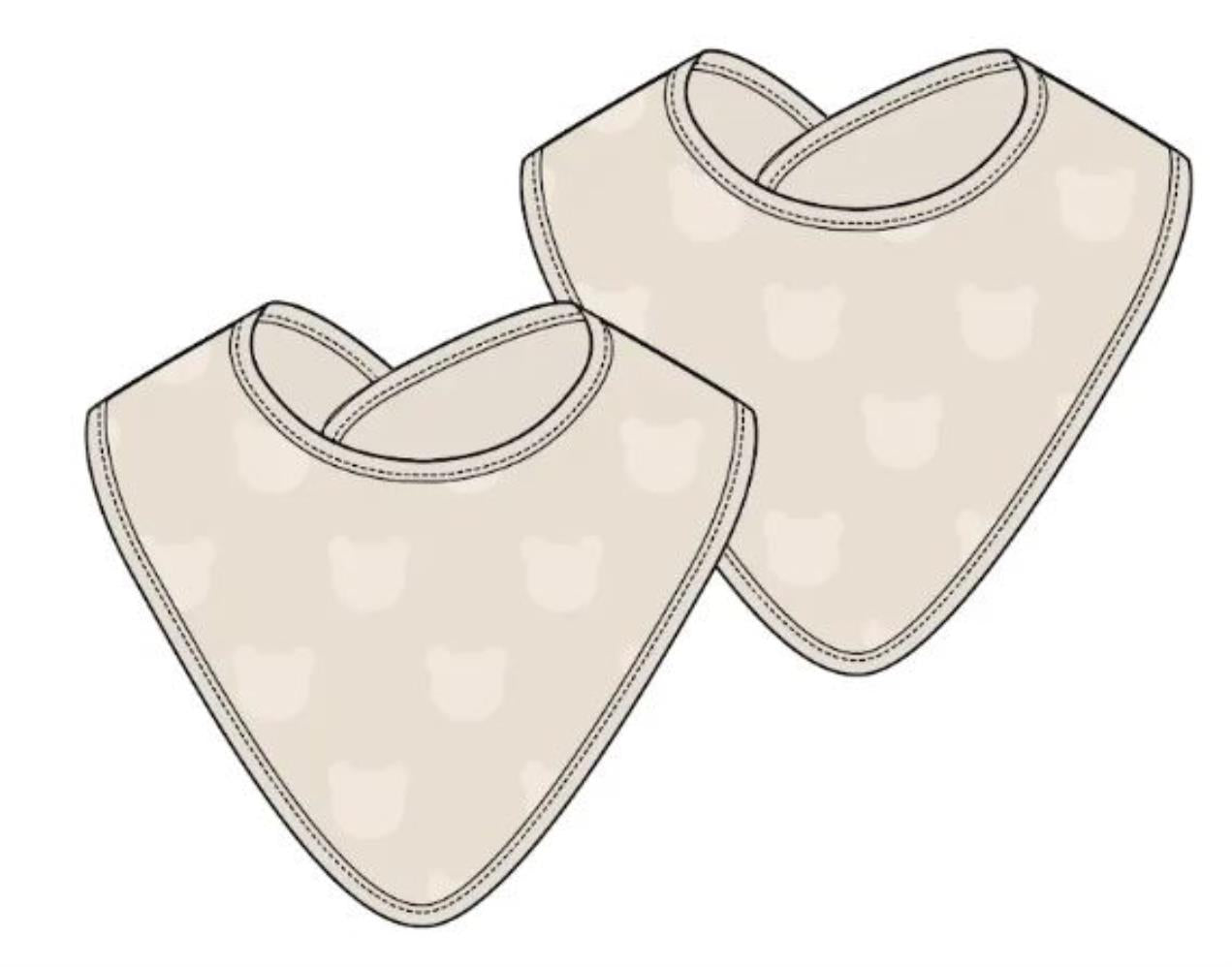 Civil Baby Kabartmalı Ayıcık Baskılı Mama Önlüğü - Gri