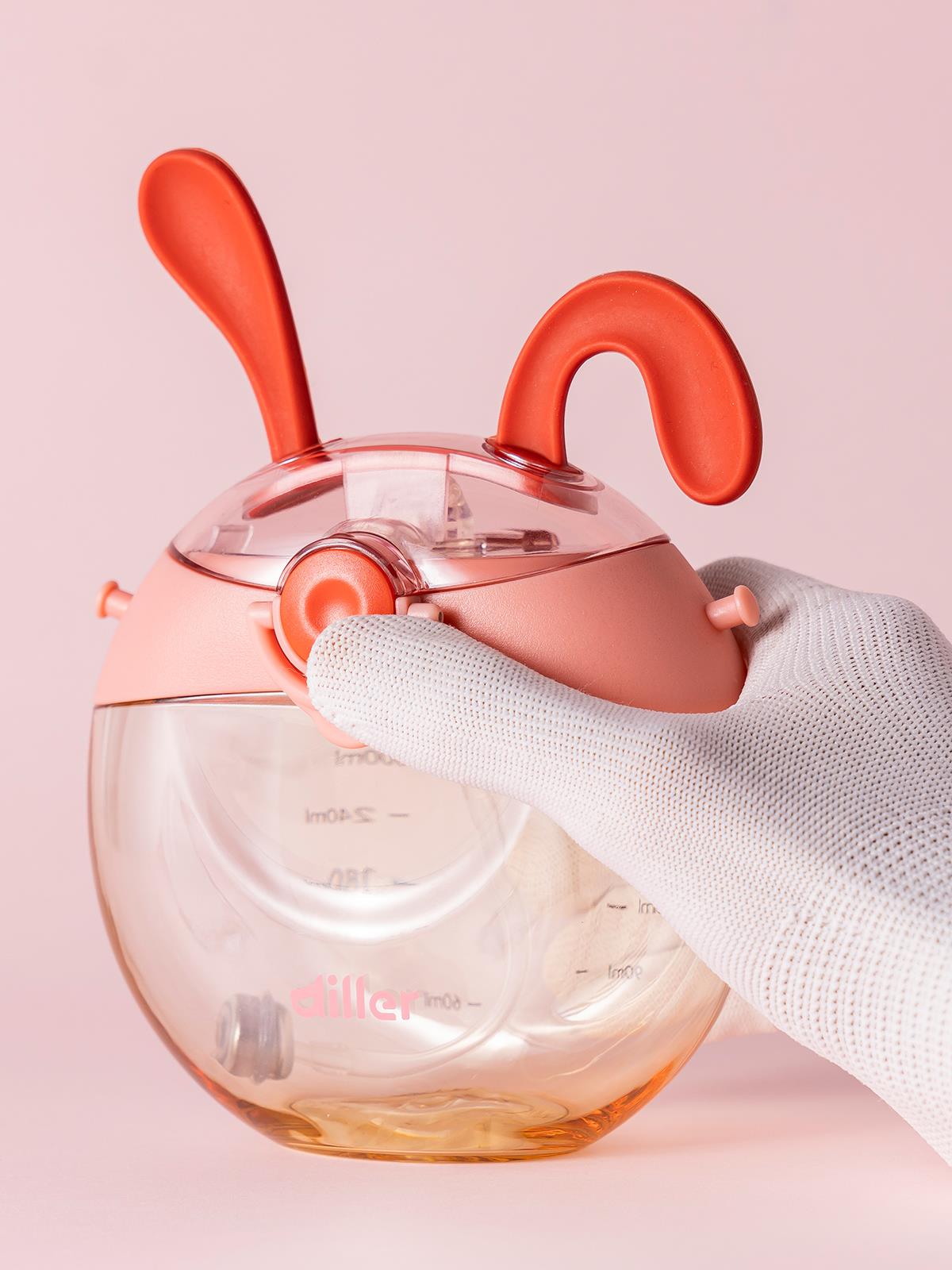 Diller Pipetli Matara 330 ml - Pembe