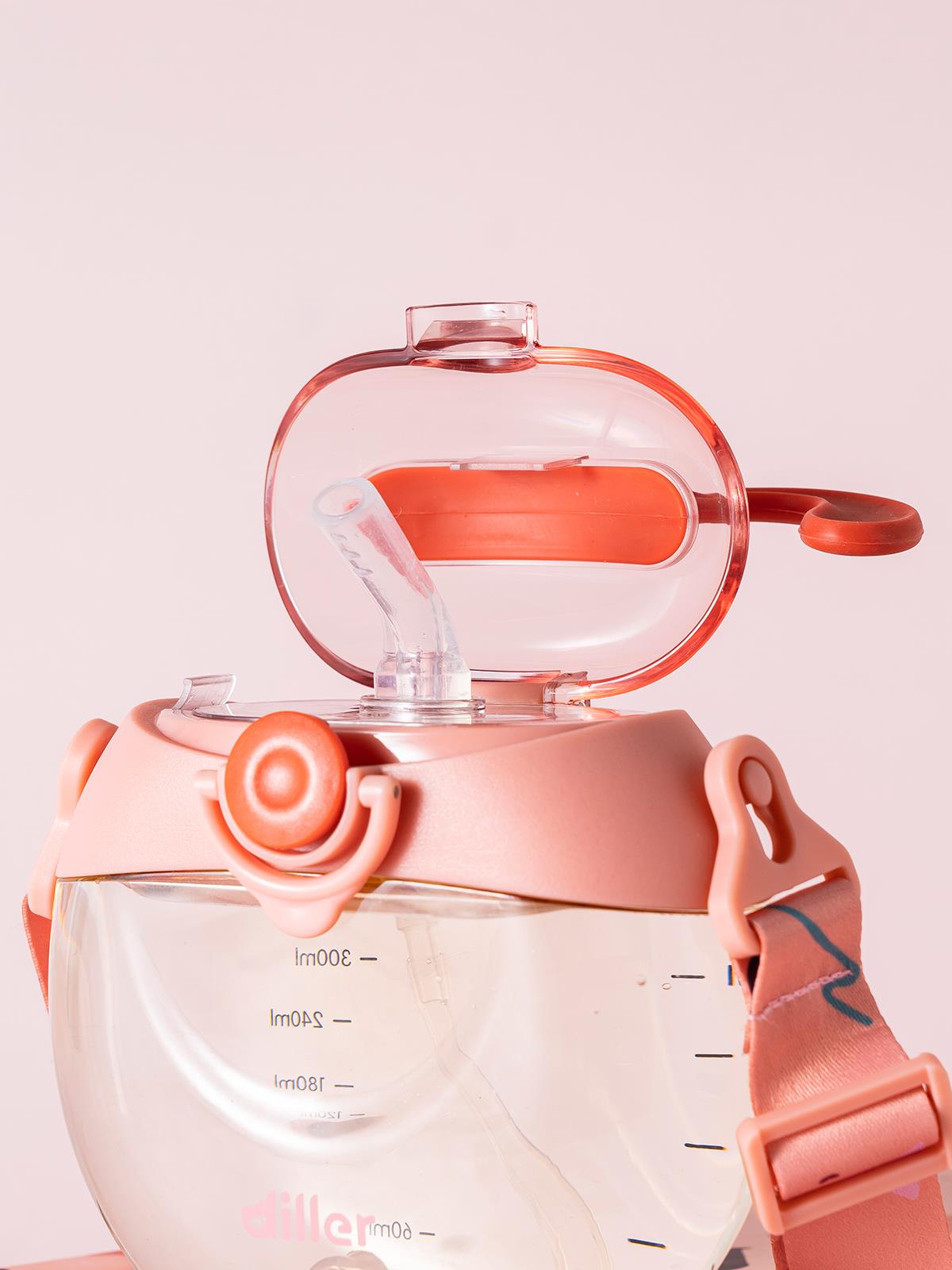 Diller Pipetli Matara 330 ml - Pembe