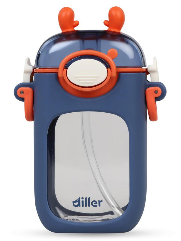 Diller Tritan Pipetli Matara 400 ml - Mavi