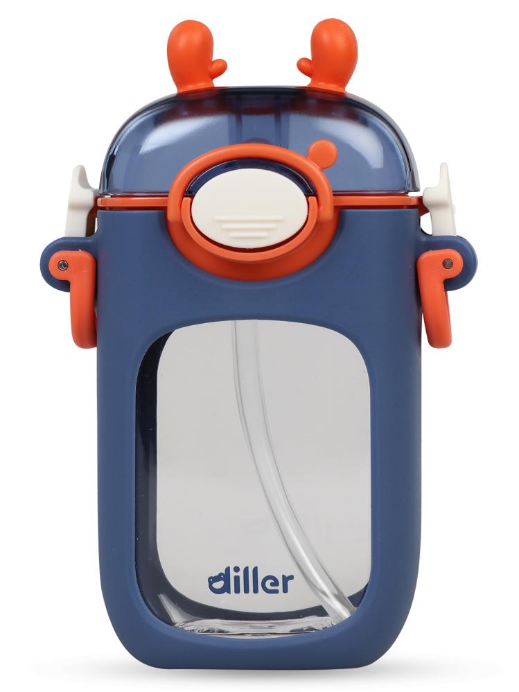 Diller Tritan Pipetli Matara 400 ml - Mavi