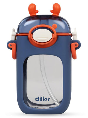 Diller Tritan Pipetli Matara 400 ml - Mavi